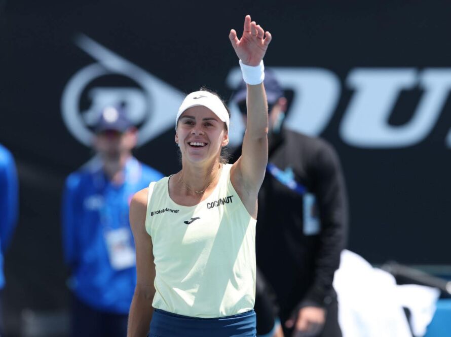 Magda Linette po zwycięskim meczu 1. rundy Australian Open - zawodniczka AZS Poznań