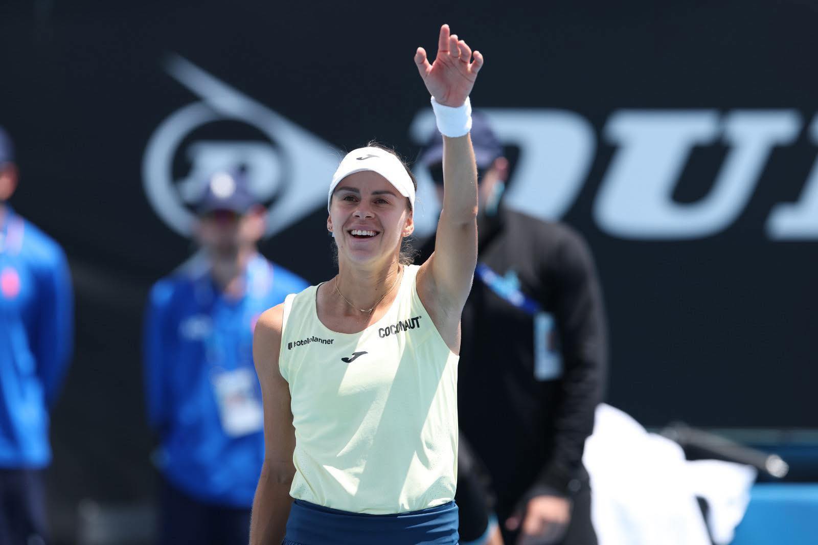 Magda Linette po zwycięskim meczu 1. rundy Australian Open - zawodniczka AZS Poznań